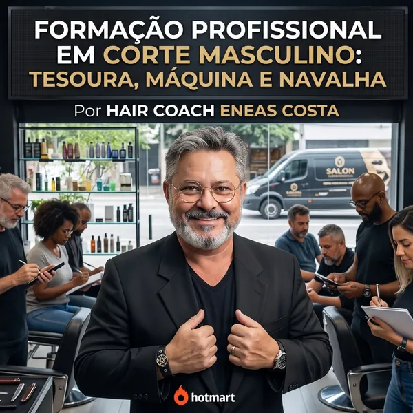 Capa do curso Cabelo Masculino: Corte e Design