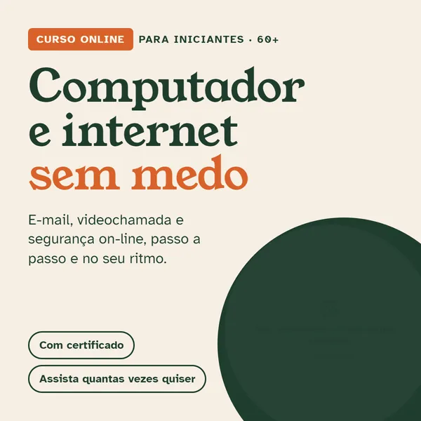 Capa do curso Computador e Internet sem Medo