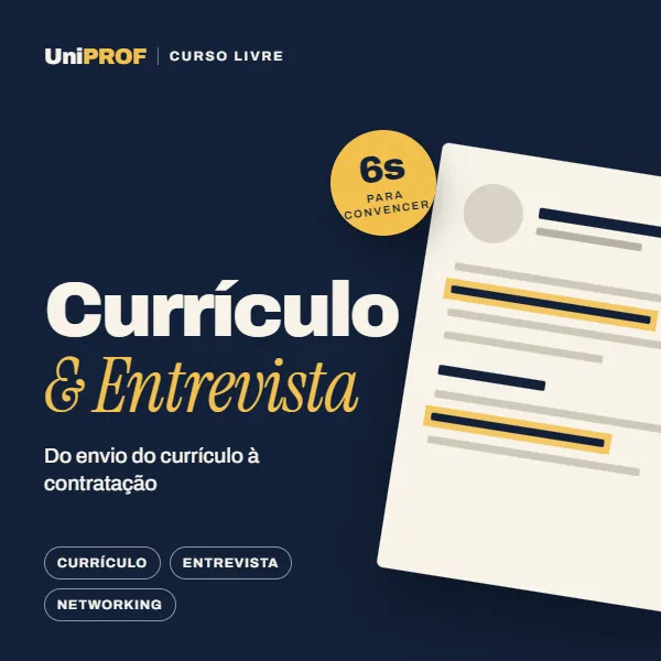 Capa do curso Currículo e Entrevista: Como Conquistar seu Novo Emprego