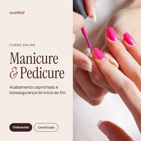 Capa do curso Manicure e Pedicure: Técnicas, Biossegurança e Atendimento